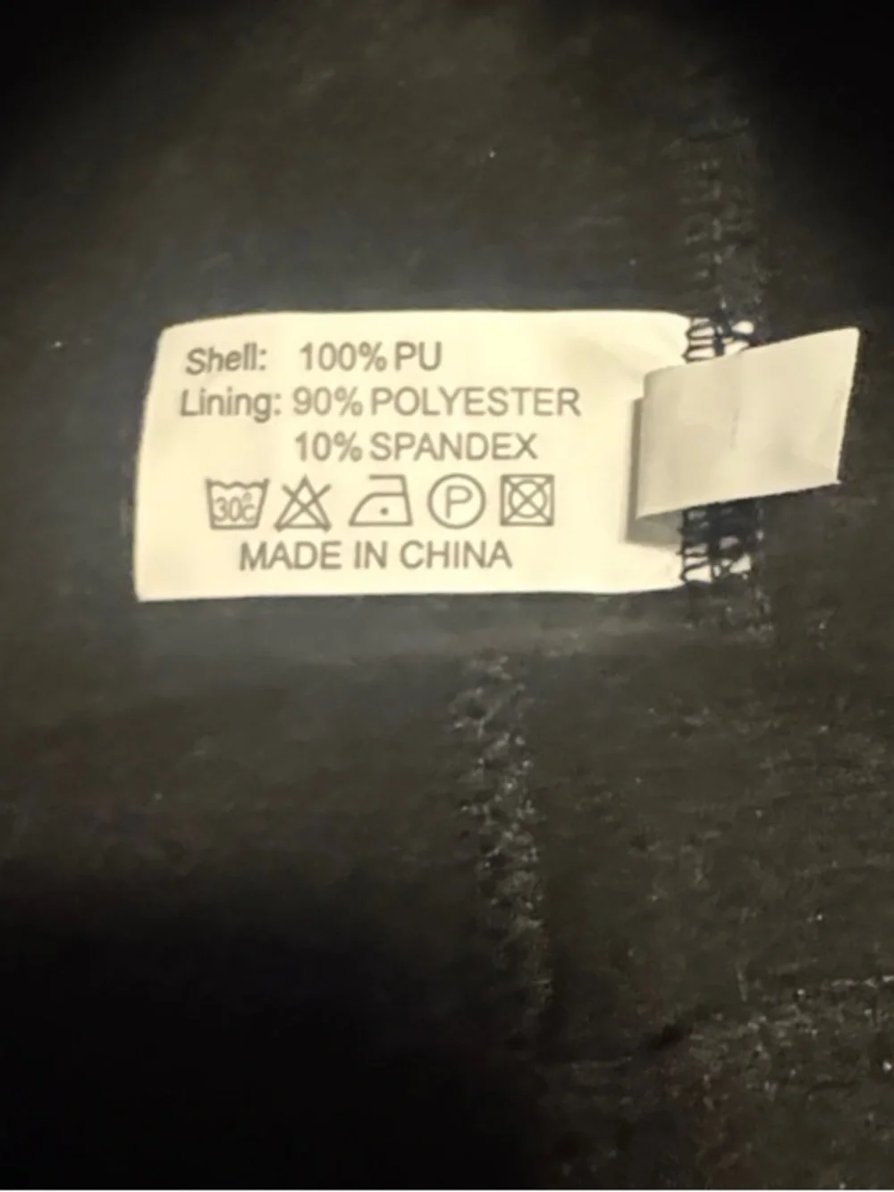 Black Faux Leather Leggings